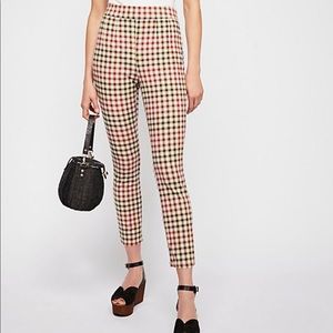 💥💥Plaid Free People skinny pants💥💥